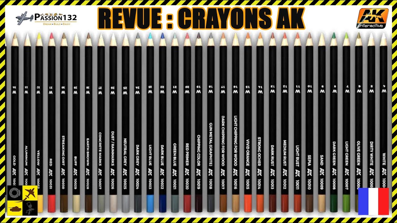 🛠 #Plastikdream maquette :  Crayons AK pour le vieillissement
