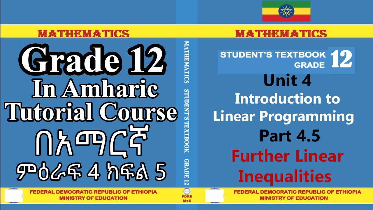 New Curriculum grade 12 mathematics tutorial Unit 4 Part 5/ Further on the system of Inequalities,