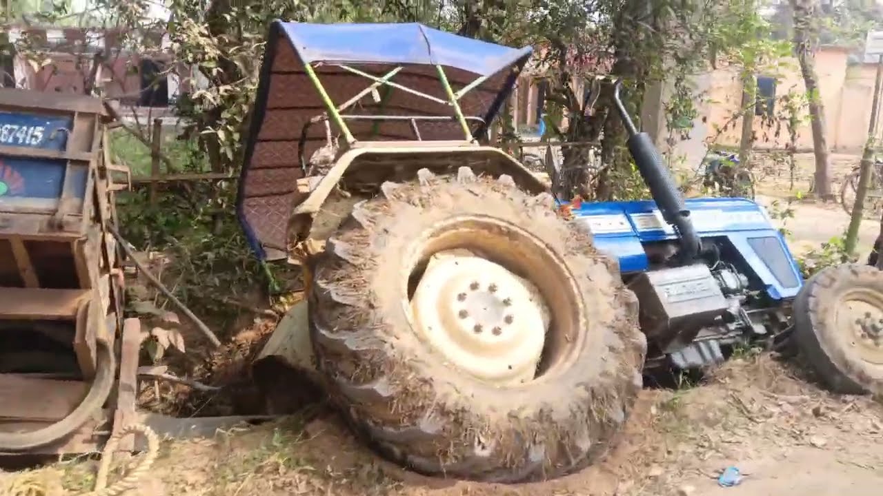 POWERTRAC EURO 50 TOCHAN SWARAJ 744 FE || #youtubeshorts #tractorvideo 