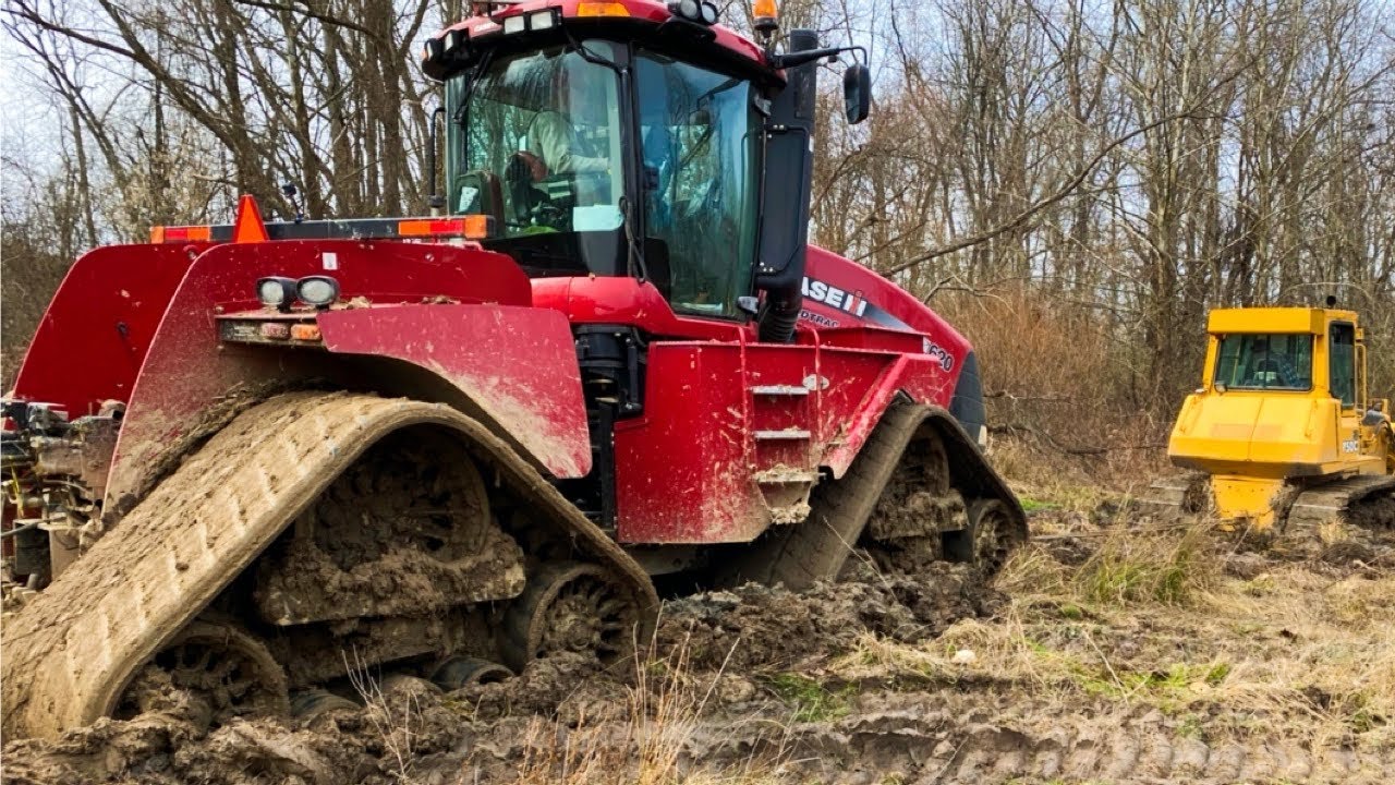 NOT AGAIN! CASE IH QUAD TRAC RESCUED BY JOHN DEERE