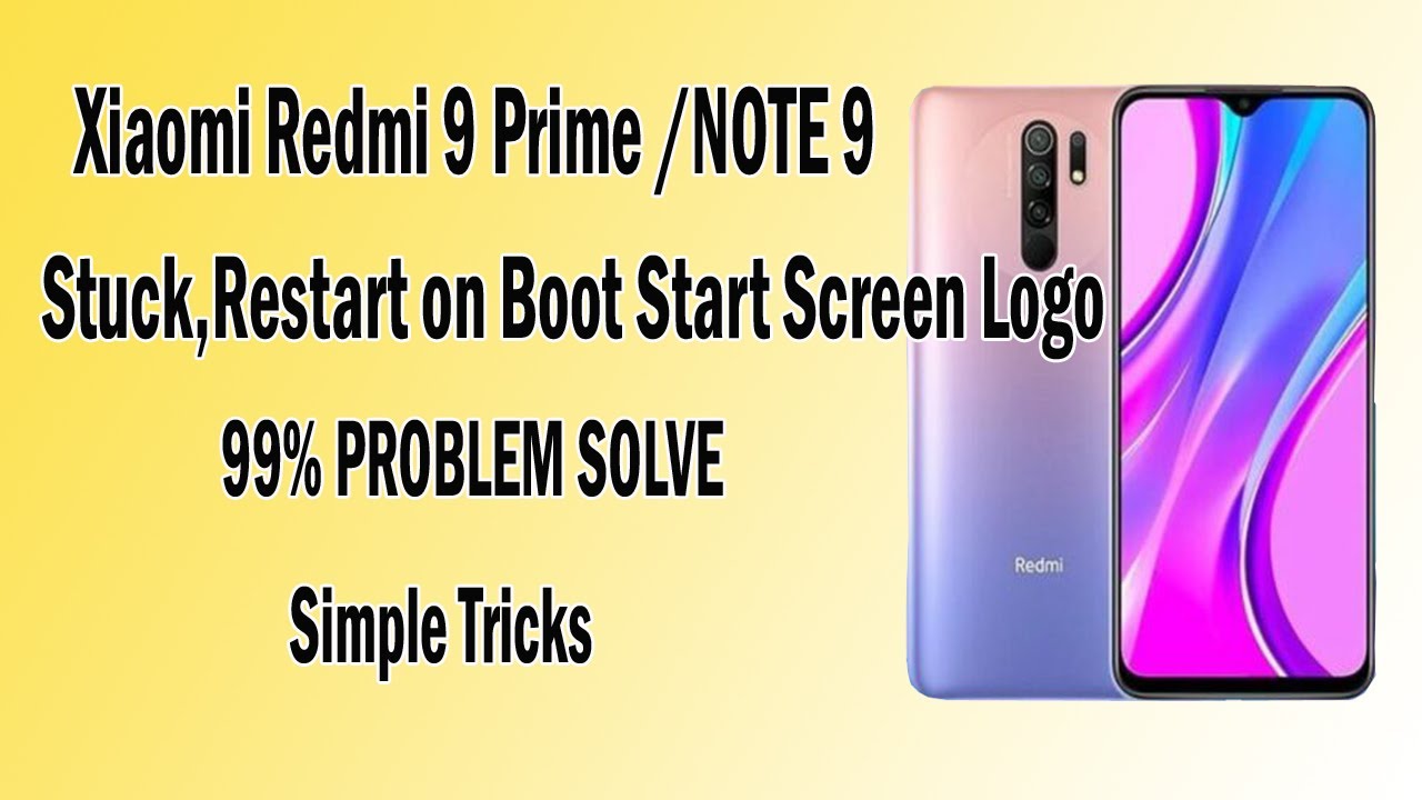 redmi 9 prime logo after power off problem solution