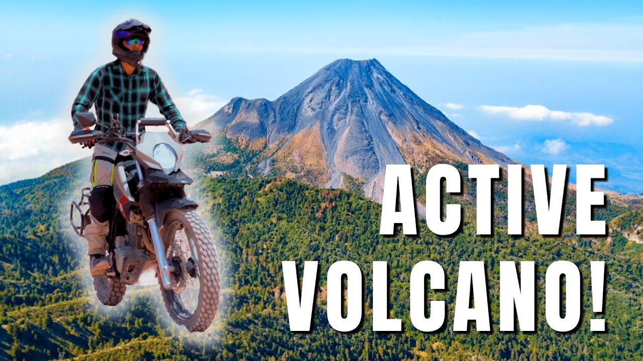 Moto Camping on Colima Volcano