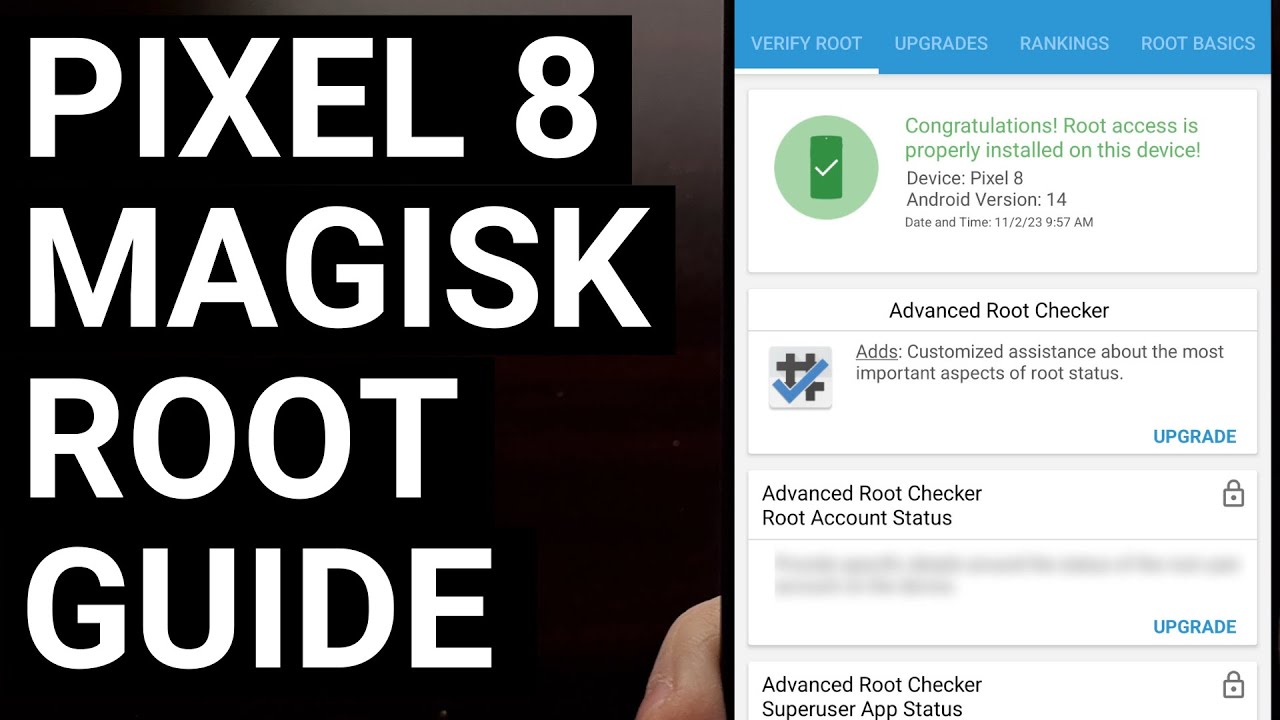 Простое руководство по получению root-прав на Google Pixel 8 с помощью Magisk — поддерживается Pi...