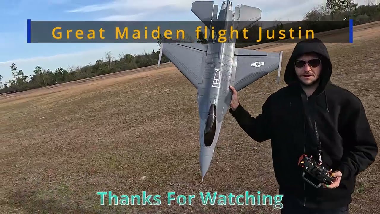 02/03/2036 Freewing 70mm F 16 from Motion Rc Maiden flight