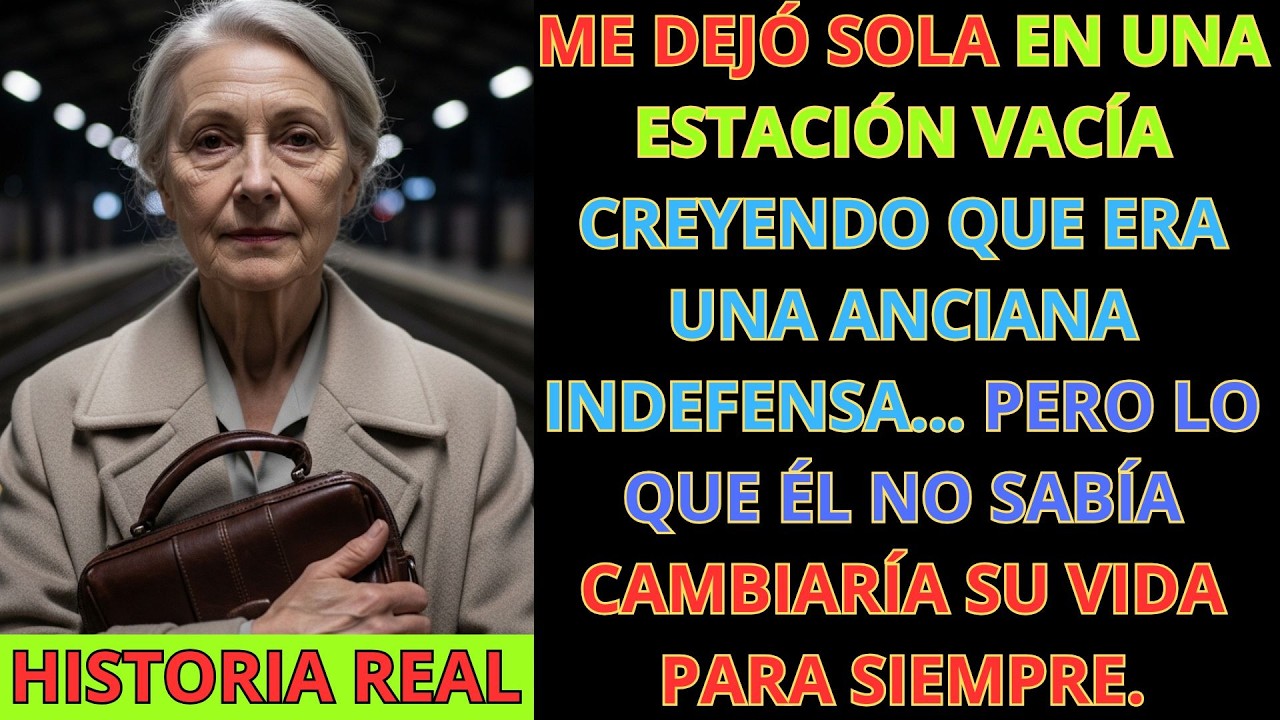 Me Abandonó en una Estación Creyendo que Era una Anciana Indefensa… No Sabía Quién Era en Realidad