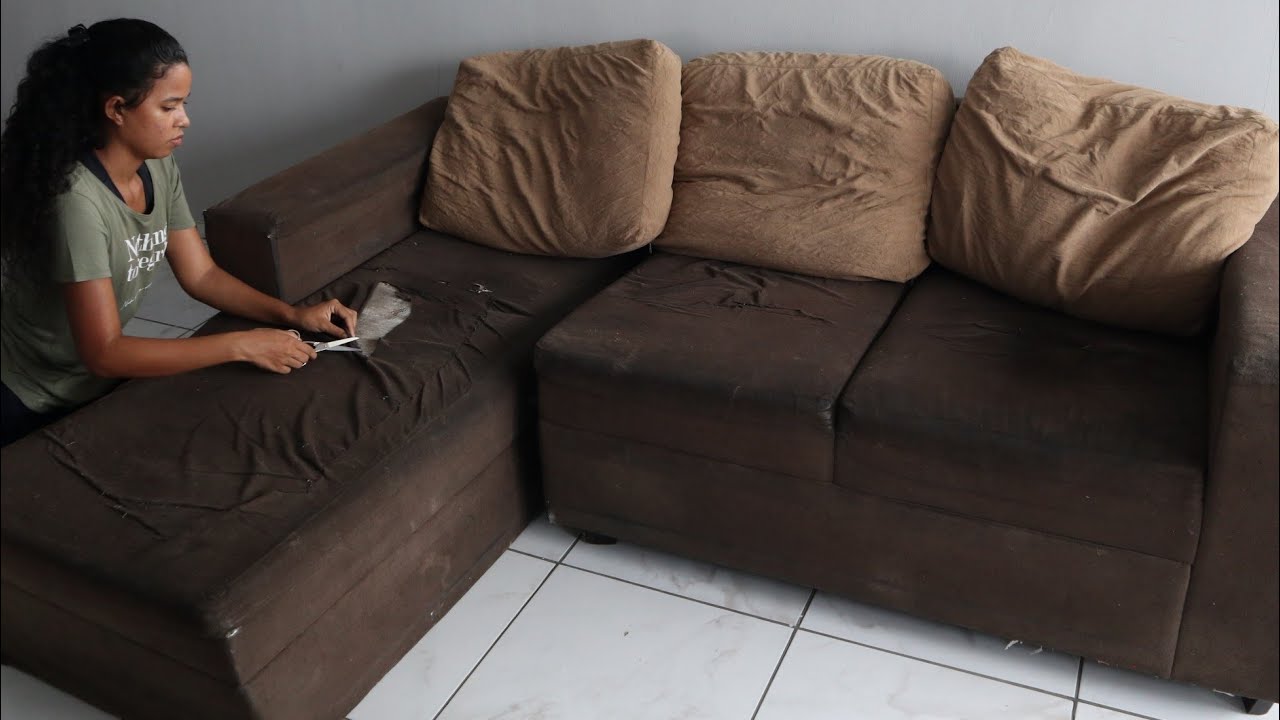 SOFÁ VELHO? Não jogue fora! Olha essa Transformação Faça Você Mesmo DIY Decoração IDEIAS BRILHANTES