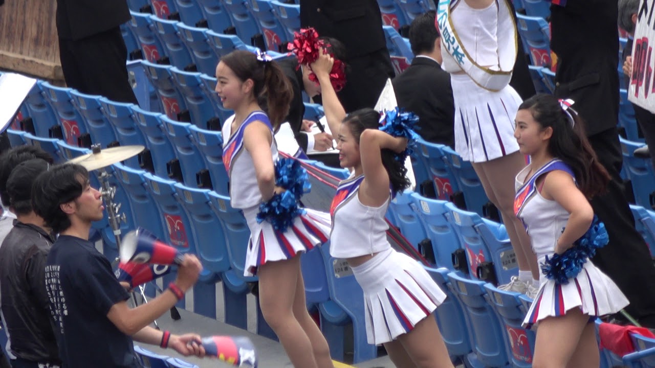 2018年東京六大学春季リーグ戦慶応東大第2回戦　慶応1回表の応援メドレー