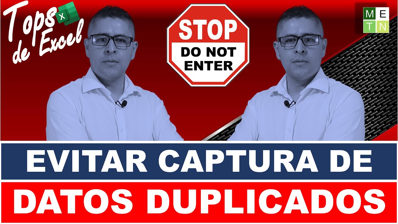 📎 COMO VALIDAR LA CAPTURA DE DATOS DUPLICADOS EN EXCEL | TOPS DE EXCEL 24 🏆