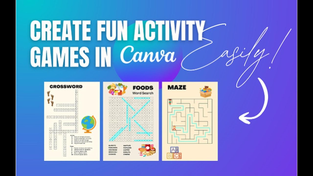 Create Fun Activity Games in Canva Easily