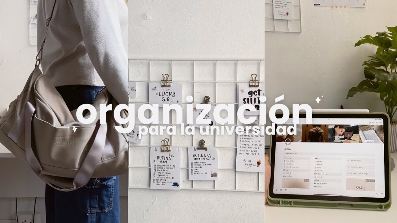 ☁️ Organización para la universidad (laptop, notion, maletín, ipad, etc.)