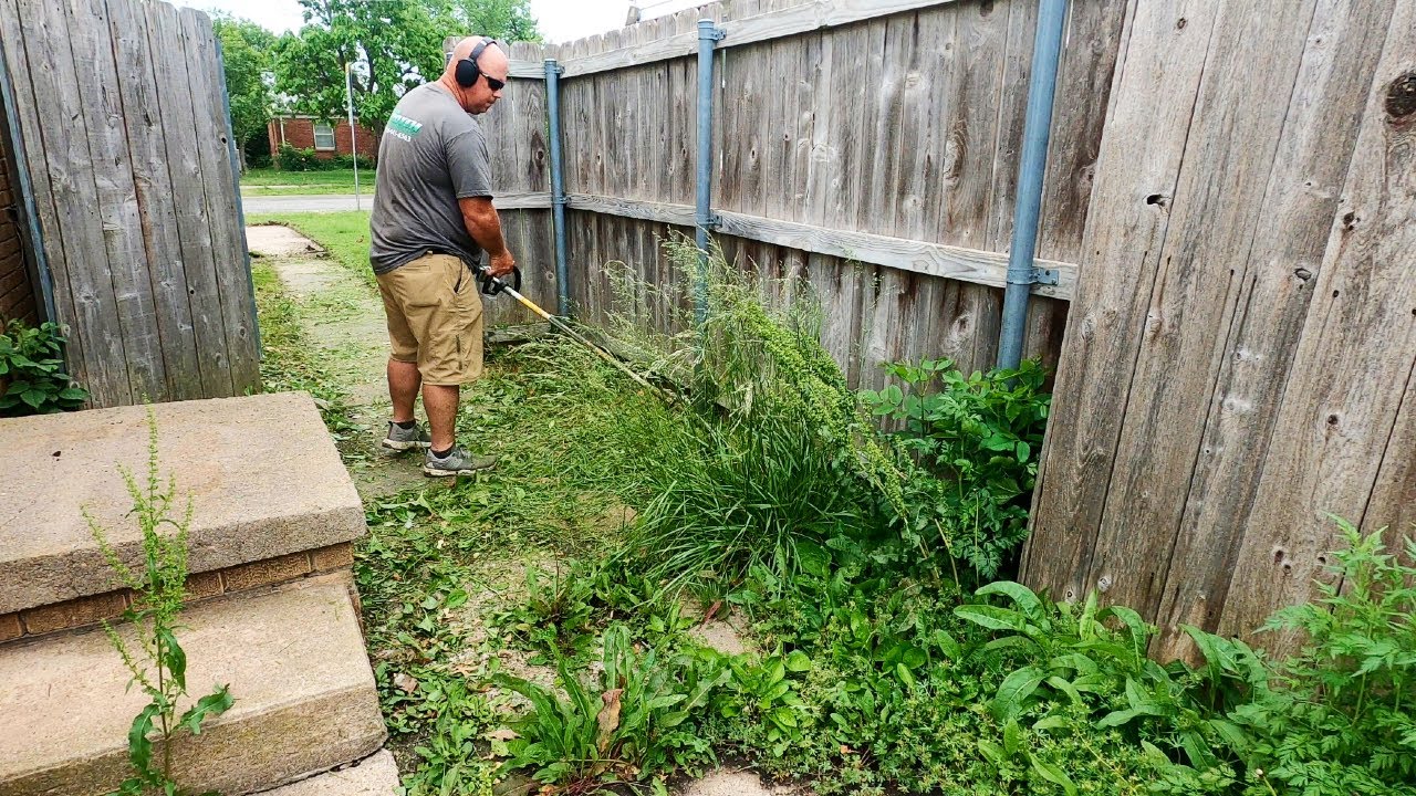 FREE LAWN CARE For The YEAR For A Disabled Man Because Of YOU -  Overgrown Cleanup Community Service