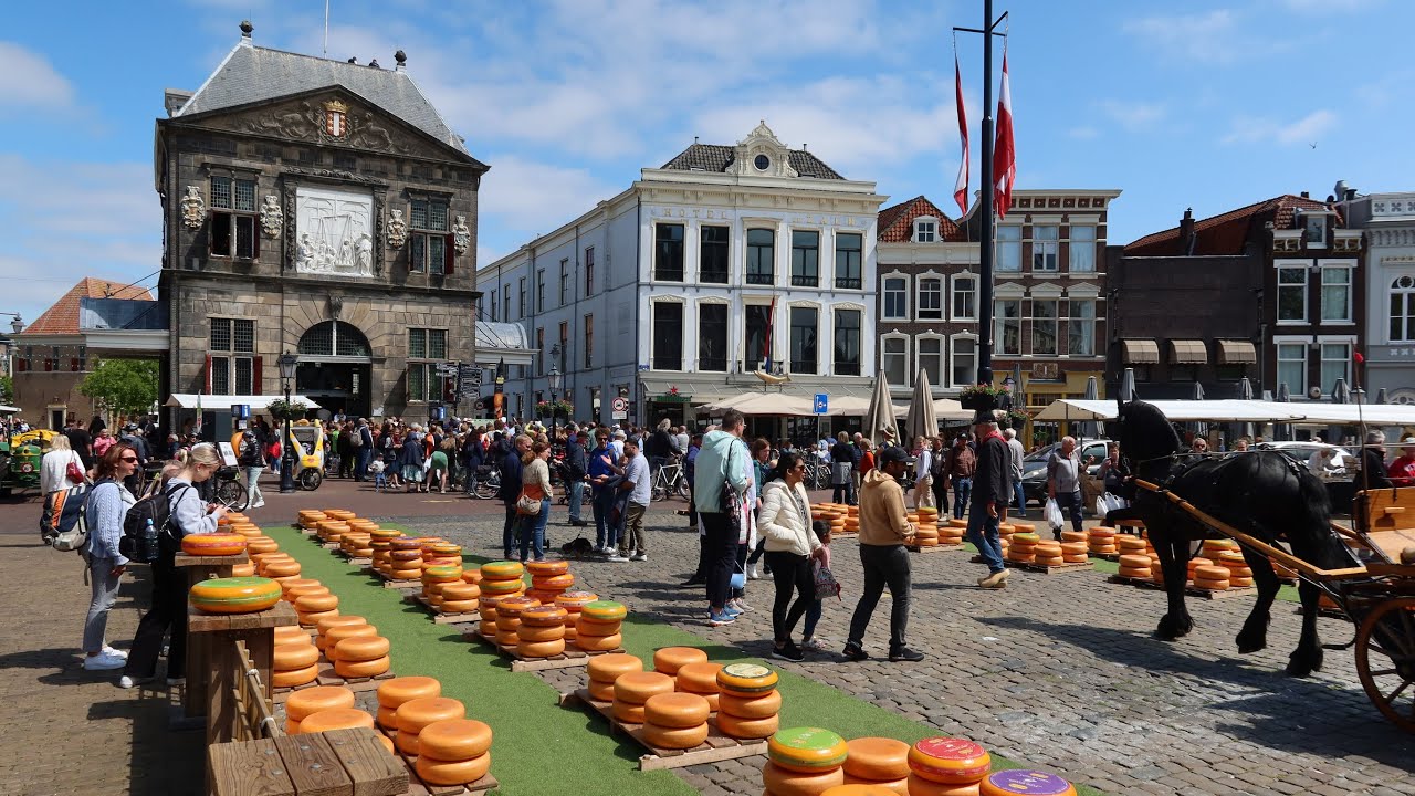 Gouda toeristische kaasmarkt