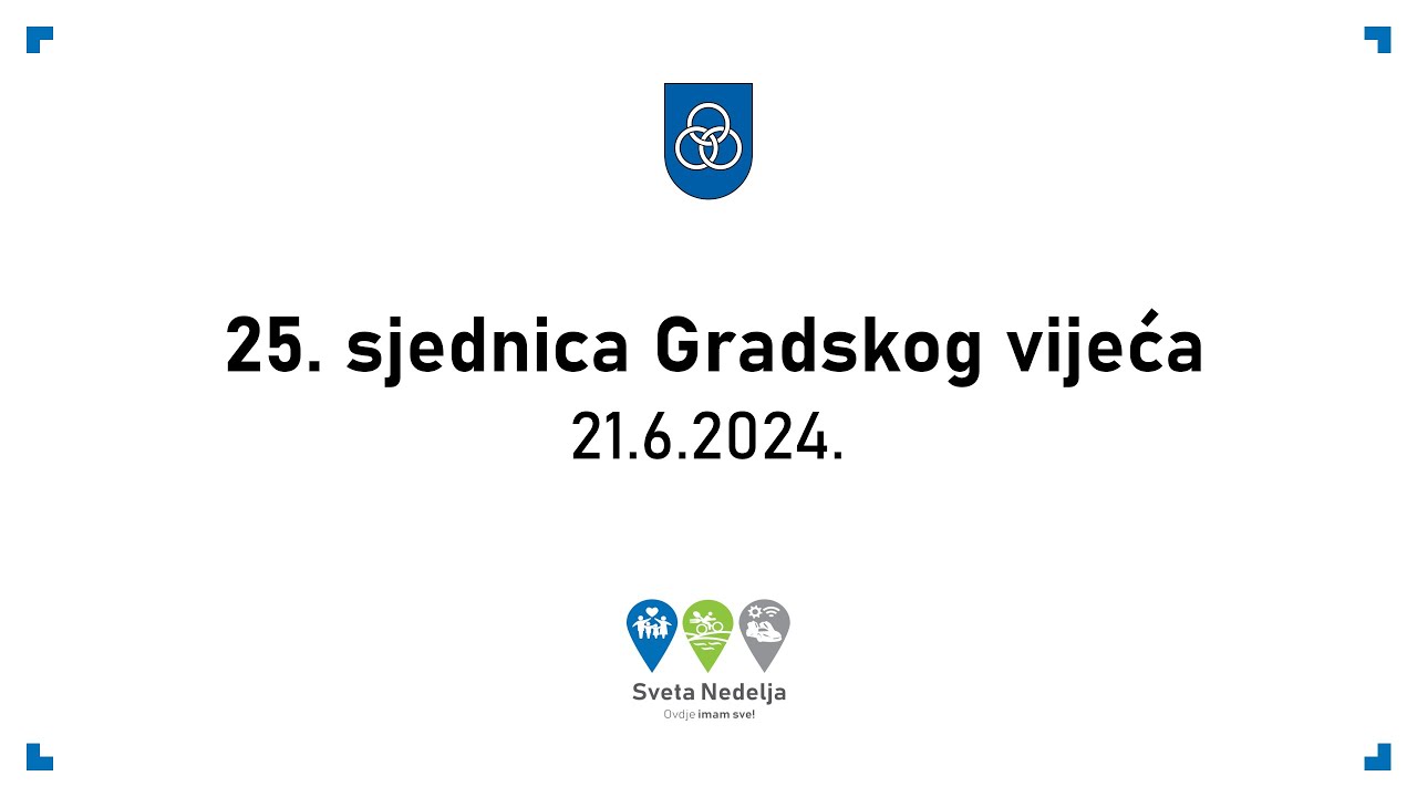 25. sjednica Gradskog vijeća - 21.6.2024