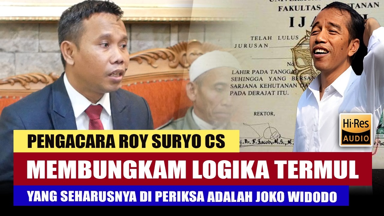 🔴AHMAD KHOZINUDIN : LOGIKA KASUS IJAZAH PALSU! BUNGKAM TERMUL JKW