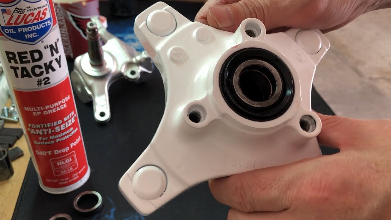 Honda 400ex Build trx 450r Front Wheel Hub Bearings, Seals, and Collars Part 2 - Rebuild