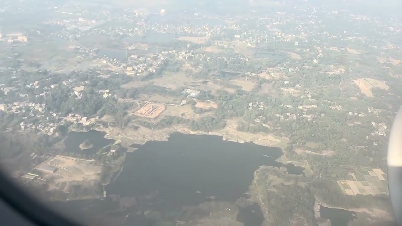 Landing at Kolkata Airport from Madhyamgran side 