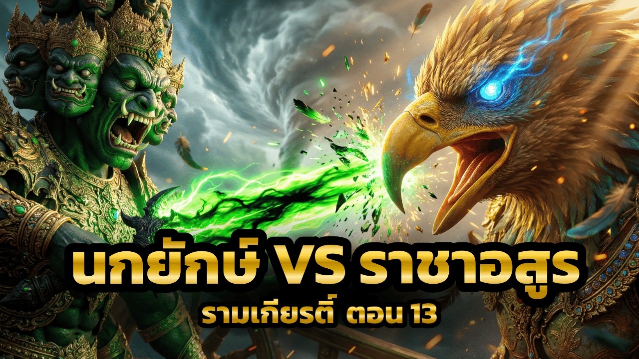 ยักษ์เล่ารามเกียรติ์ 13: ศึกสะเทือนฟ้าพญานกสดายุ หนุมานปรากฏกาย