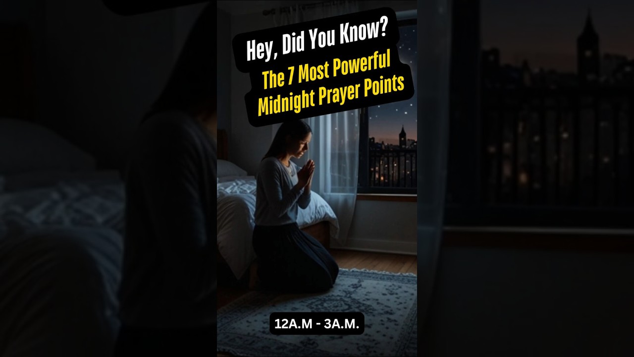 7 Most Powerful Midnight Prayer Points That You Should Know.  #jesusislord  #faith #dailyprayer
