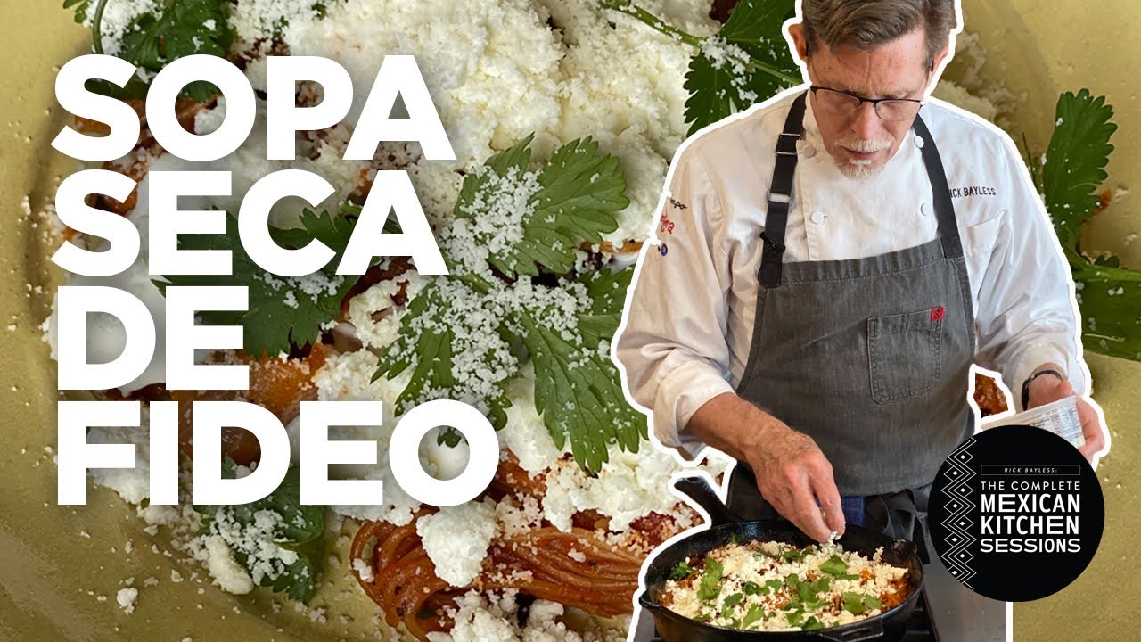 Sopa Seca de Fideo: Toasted Pasta with Mushroom, Roasted Tomato and Two Chiles