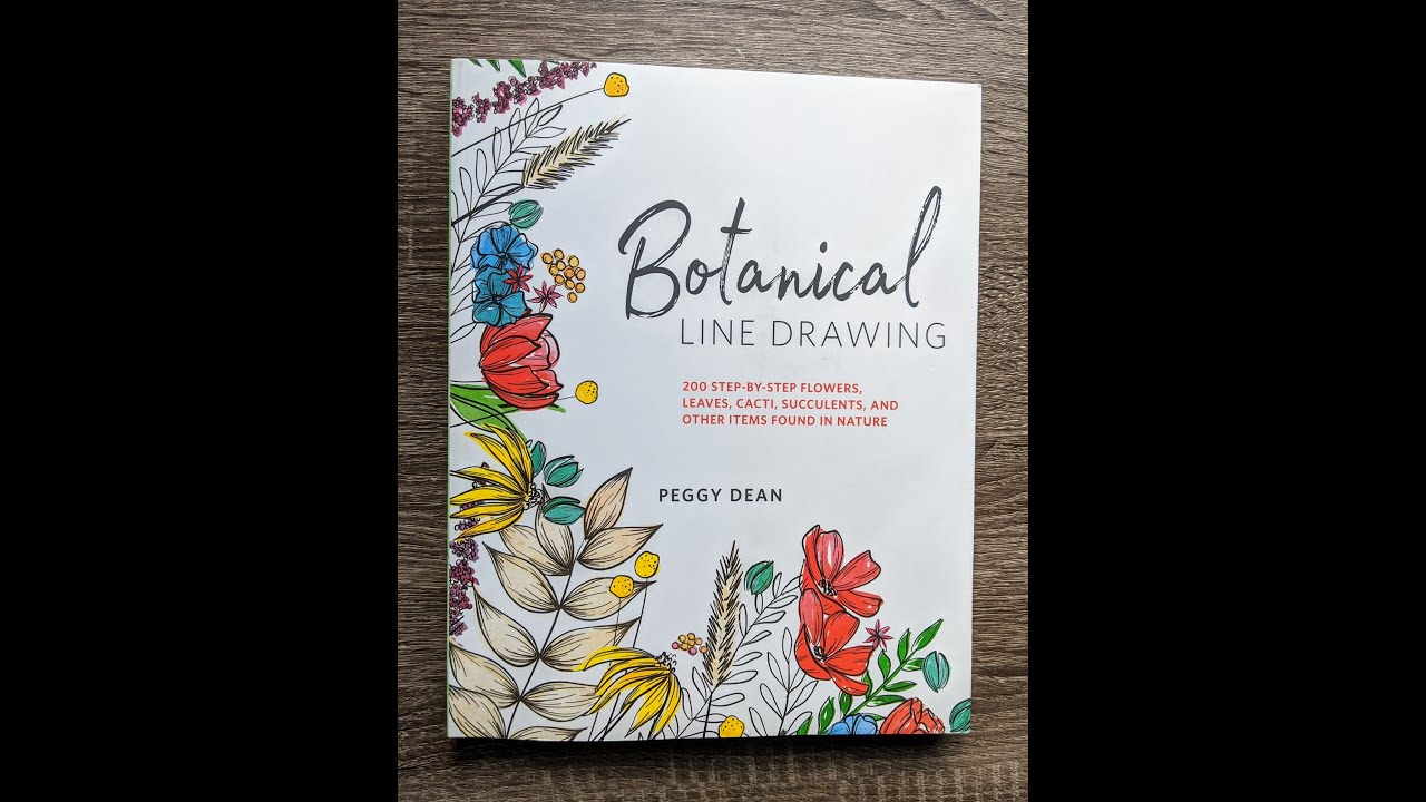 Flipthrough - Botanical Line Drawing Book by Peggy Dean
