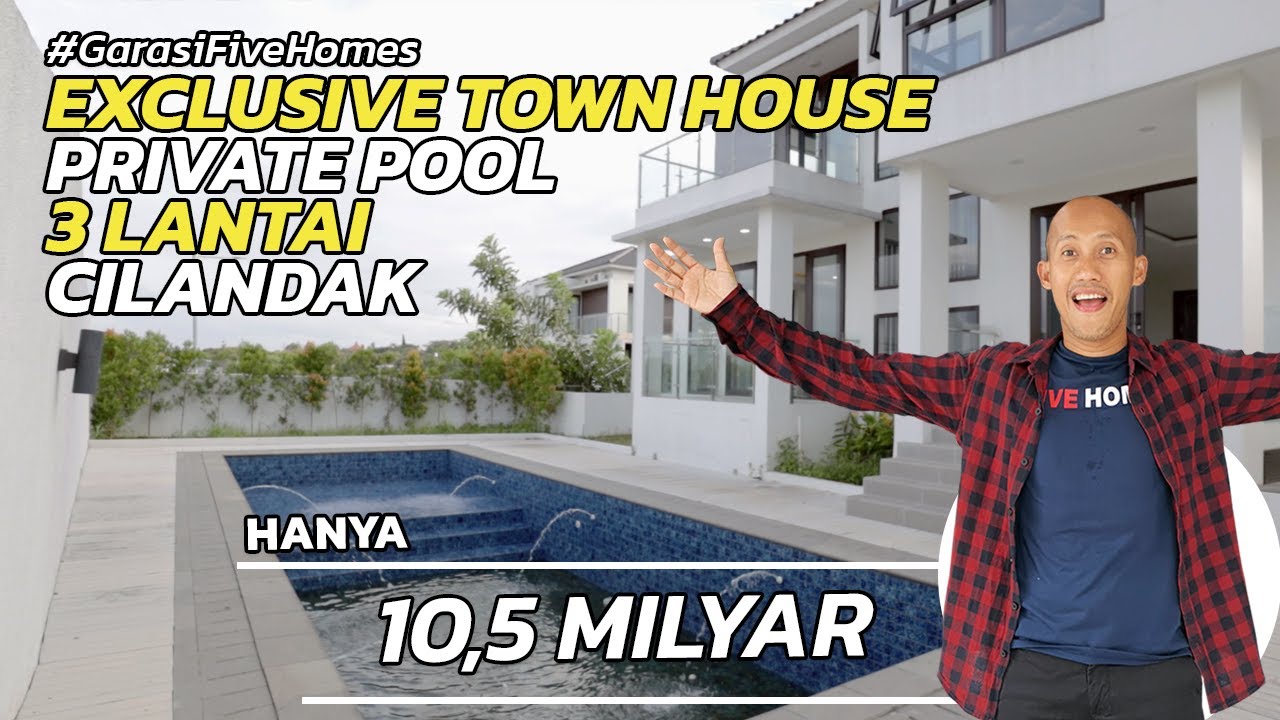 [ SOLD/TERJUAL ] EXCLUSIVE TOWN HOUSE | PRIVATE POOL | 3 LANTAI | DI CILANDAK | HARGA 10,5 M