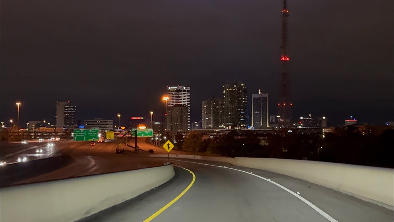 Night Drive Thru Jacksonville, Florida 2025