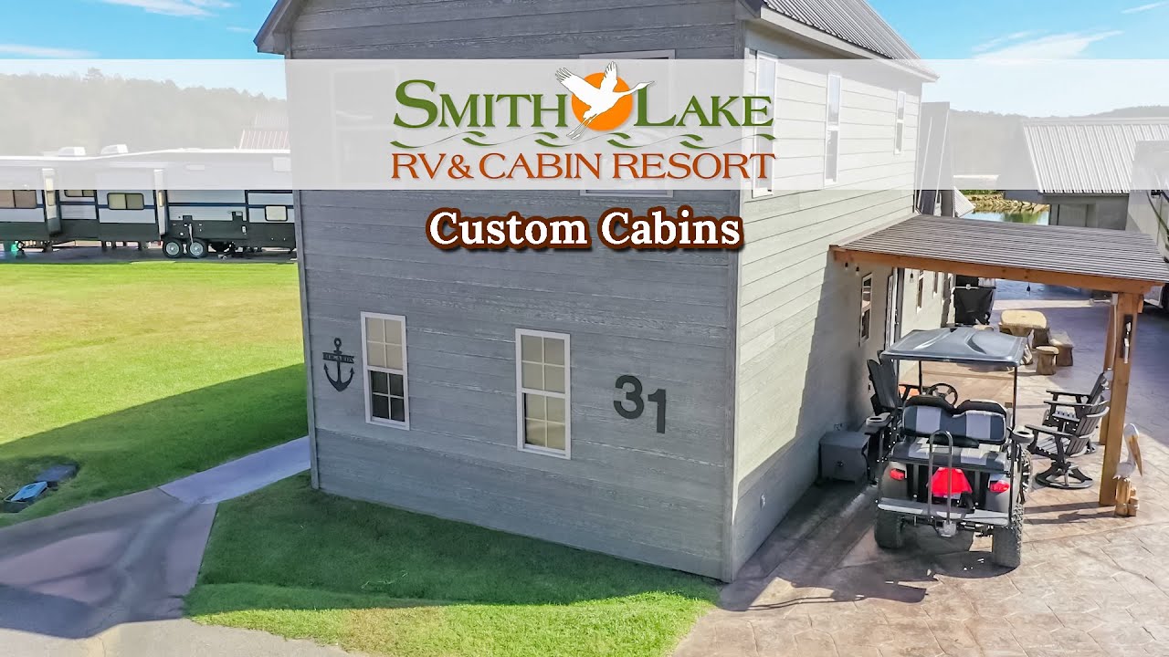 CUSTOM HOMES AND CABINS with Ms. Sandy at Smith Lake RV & Cabin Resort in North Alabama.