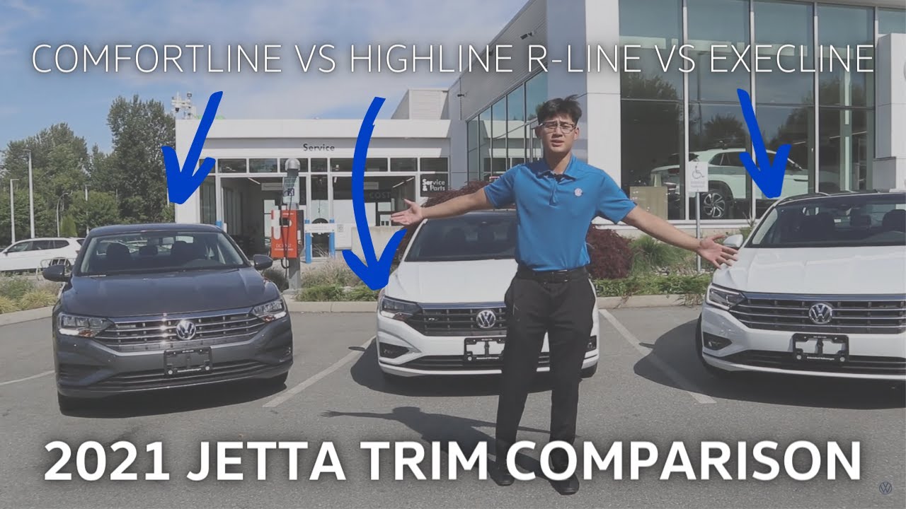 2021 Jetta Trim Comparison: Comfortline VS Highline R-Line VS Execline | Abbotsford Volkswagen