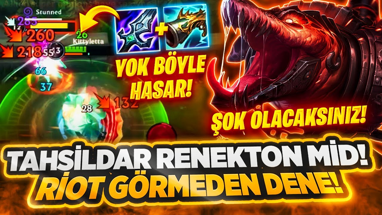 TAHSİLDARLI RENEKTON MİD! RİOT GÖRMEDEN DENE! YOK BÖYLE BİR HASAR!