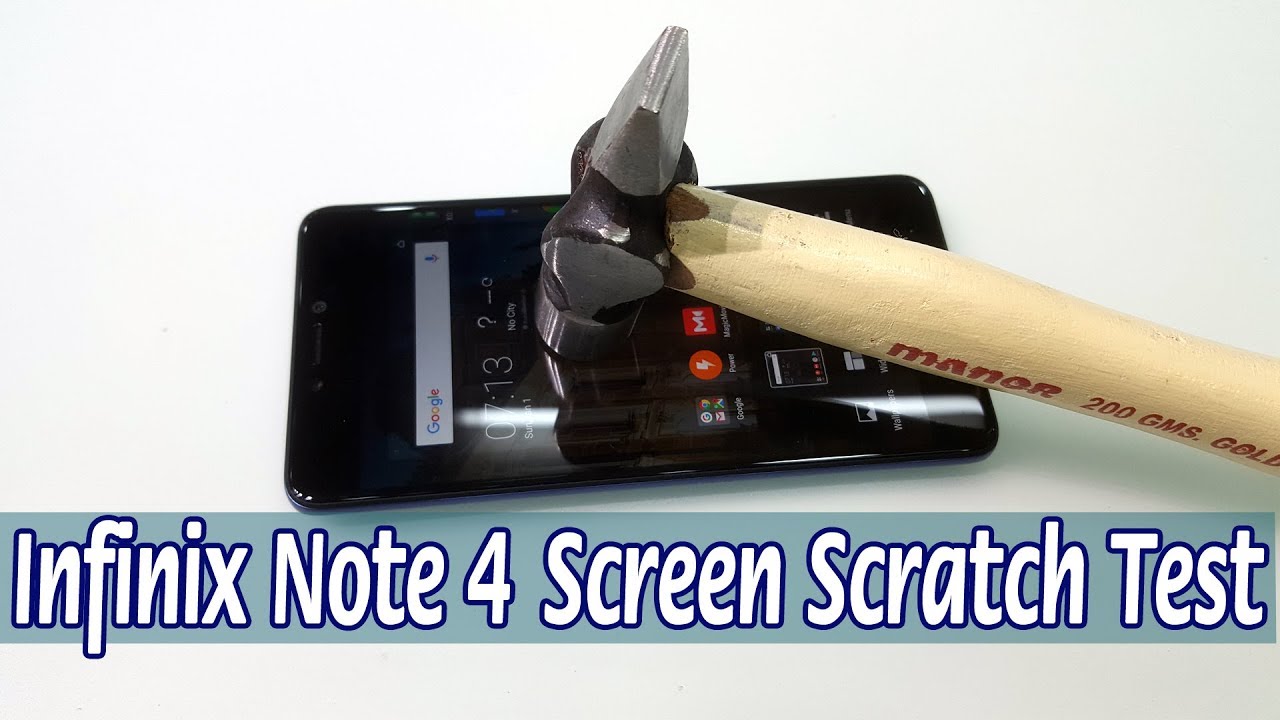 Infinix Note 4 Screen  scratch  Test || Gorilla Glass Test