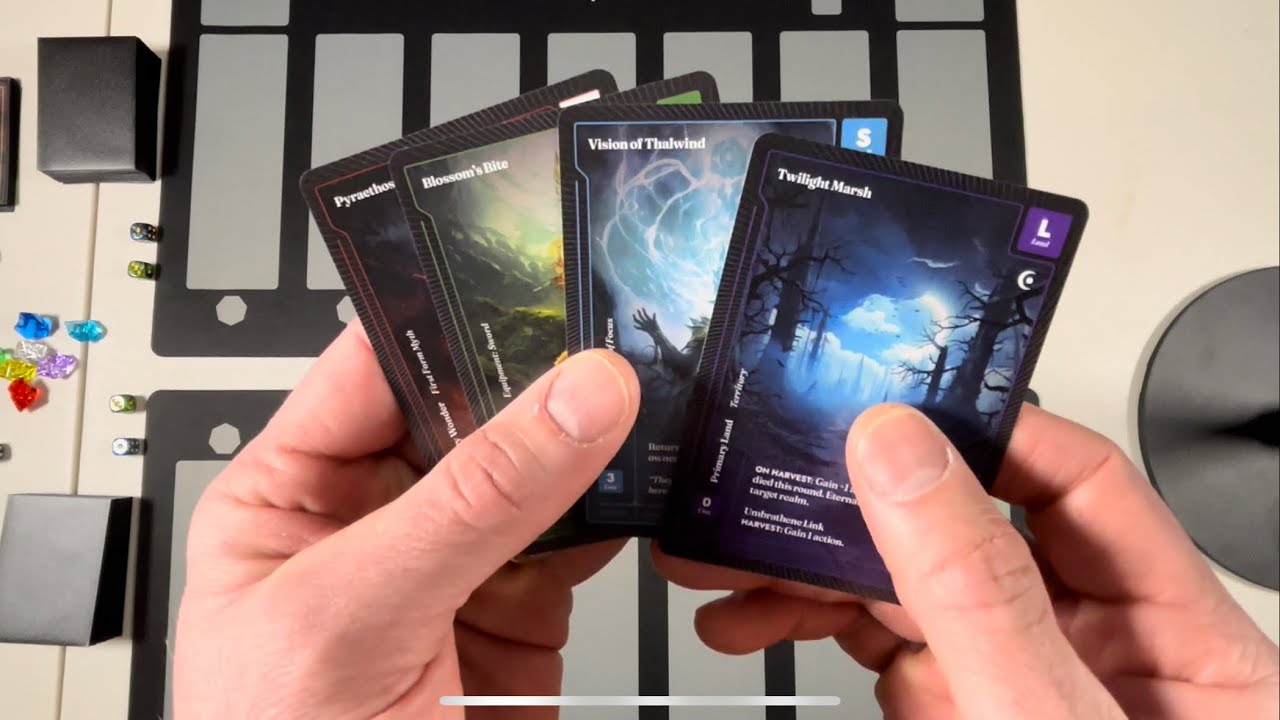 How to play Wonders of the First (play-through) collectible card game CCG