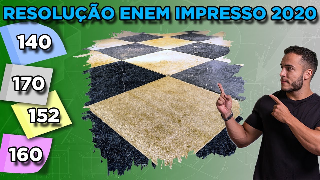 🔵 Questão 140  - Caderno Azul | Geometria Plana | MATEMÁTICA ENEM 2020