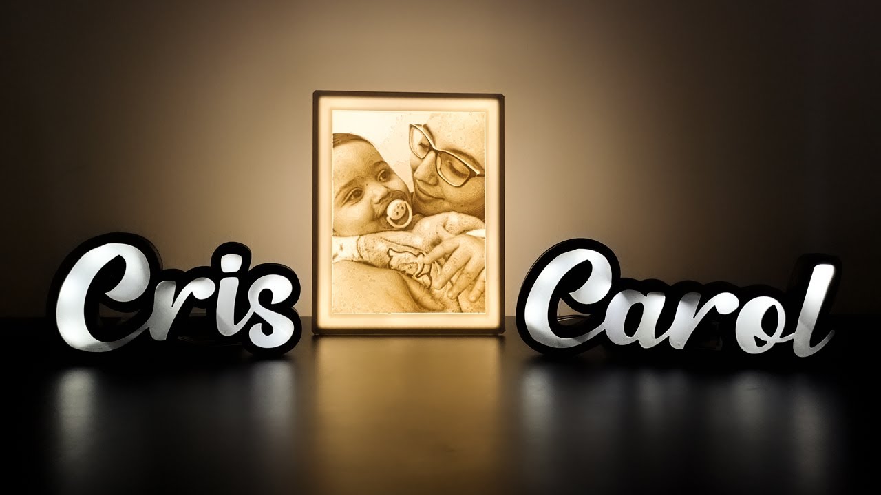 🔸 Crea tus litofanias y carteles luminosos LED impresos en 3D 💡