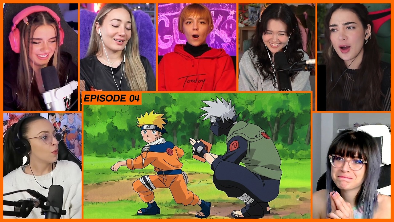 [GIRLS REACT] Team 7's Bell Test | Naruto Ep 4 Girl Reaction Mashup