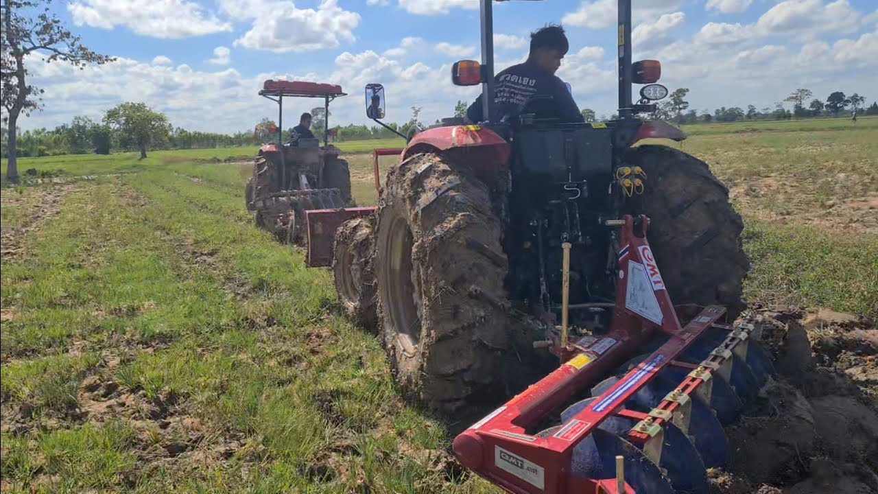 ลงไถน่าหล่ม แทรกเตอร์ ยันม่าร์ YANMAR 🚜YM357A-L1กับ🚜YM351A 👍  ☎️สายด่วน1638