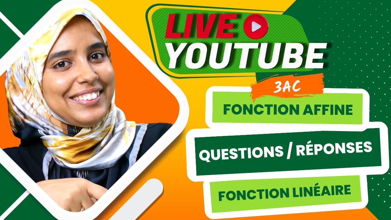 3AC Maths | fonctions linéaires vs fonctions affines Part 2 (exercices + Questions / Réponses )