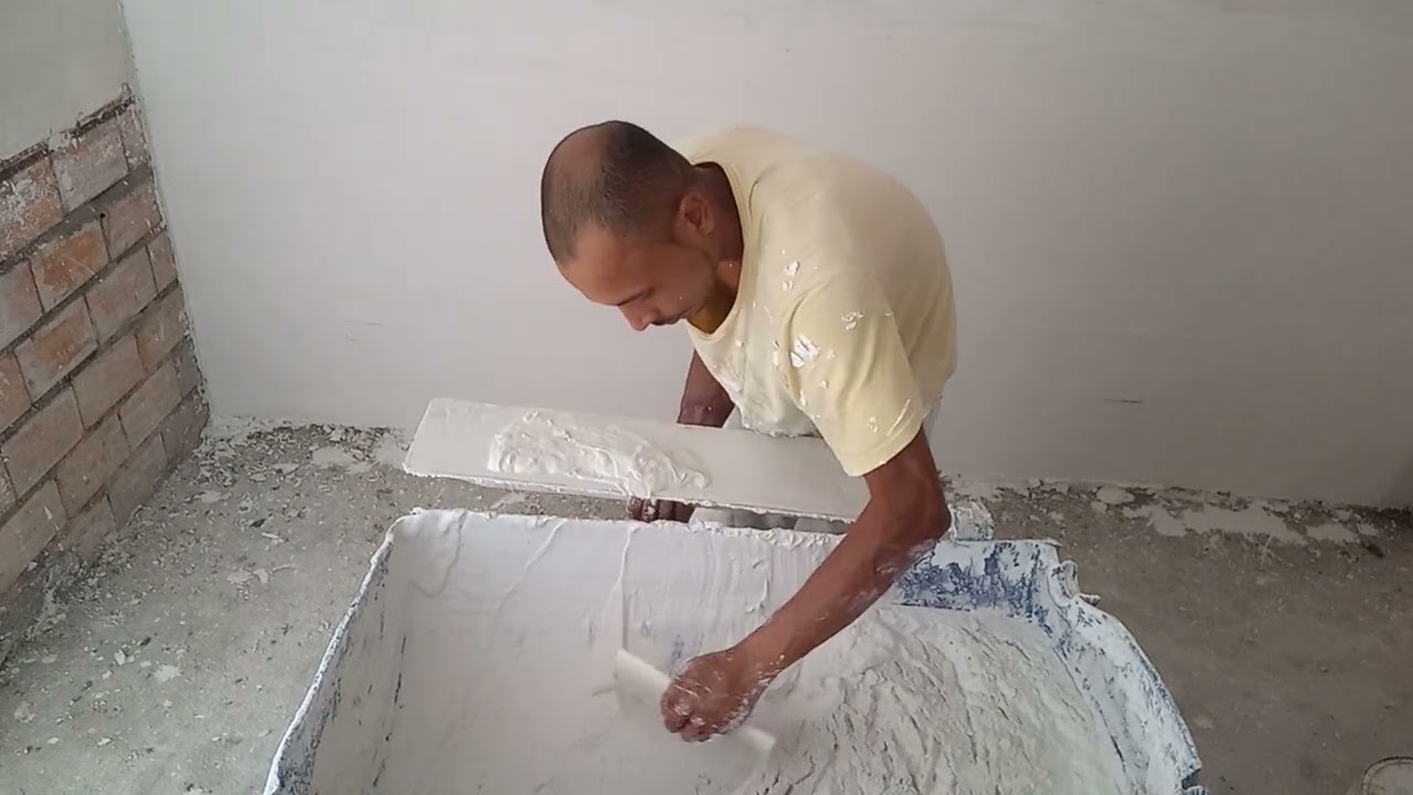 reboco de gesso liso