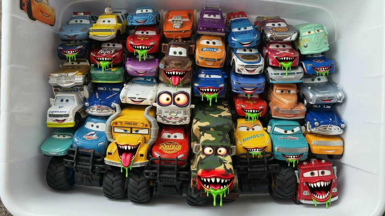 Disney Pixar Cars Unboxing Review | Lightning McQueen, Tow Mater, Chick Hicks, Sally Carrera, Cruz