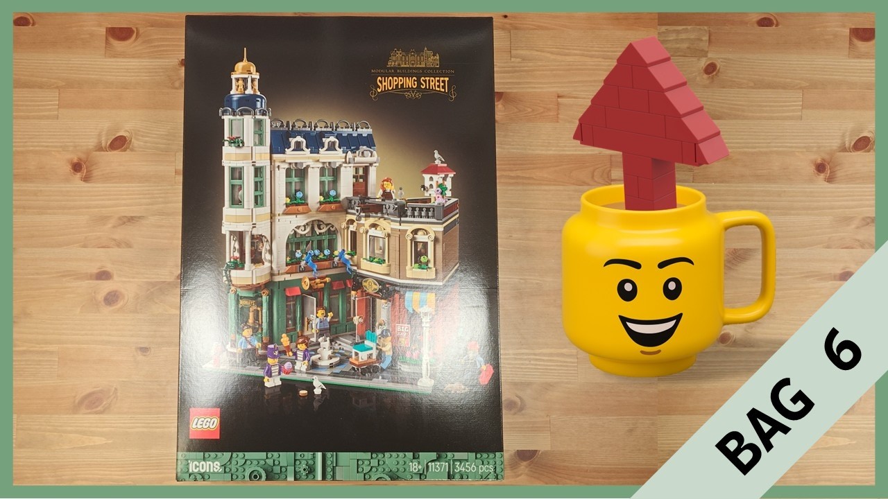 Lego Shopping Street (11371) Building Bag 6/24