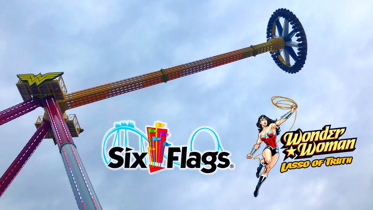 WONDER WOMAN Lasso of Truth | Testing Footage at Six Flags Great Adventure!