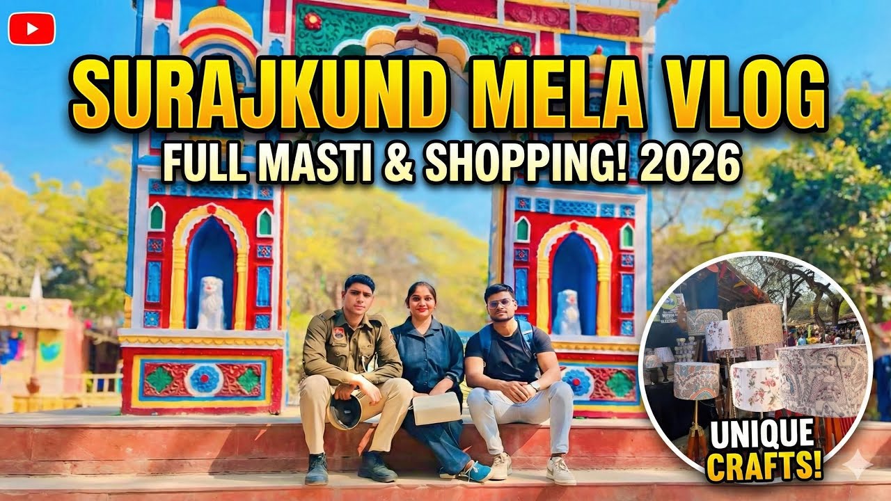 Surajkund Mela 2026 🎡 | Full Masti & Shopping Vlog! 😍