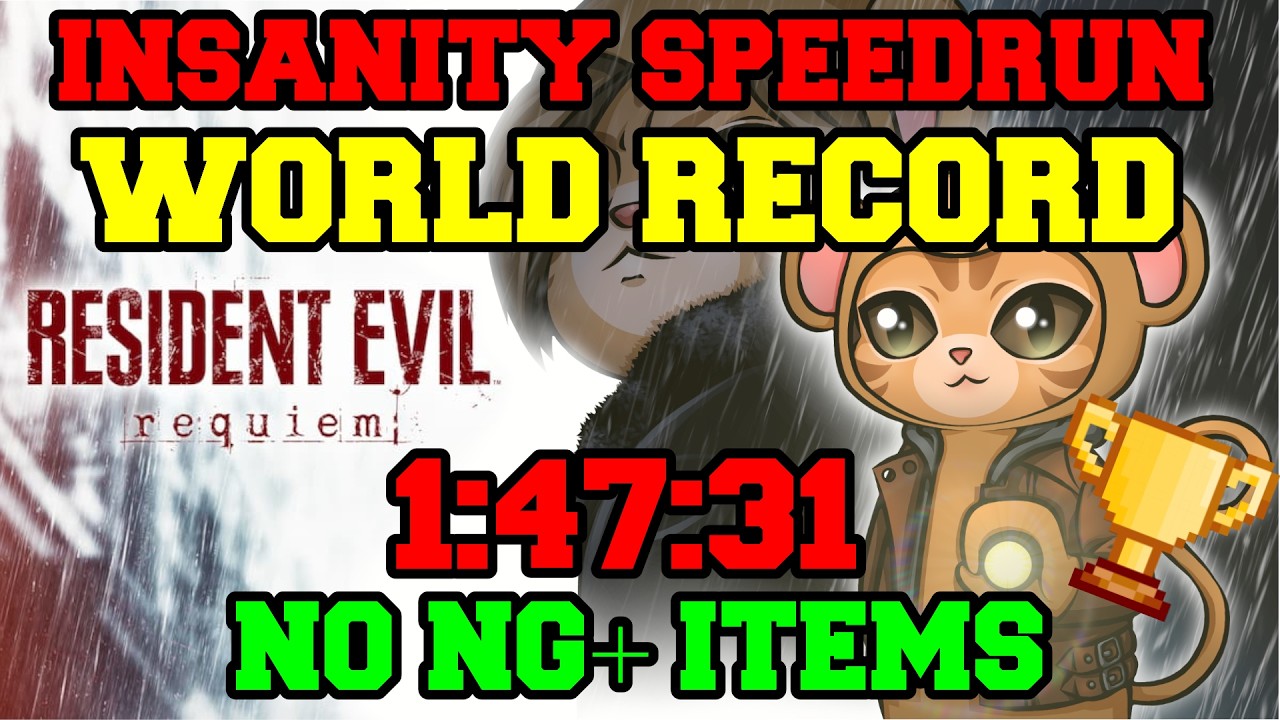 Resident Evil 9: Requiem Insanity NO NG+ Speedrun 1:47:31 (WORLD RECORD)