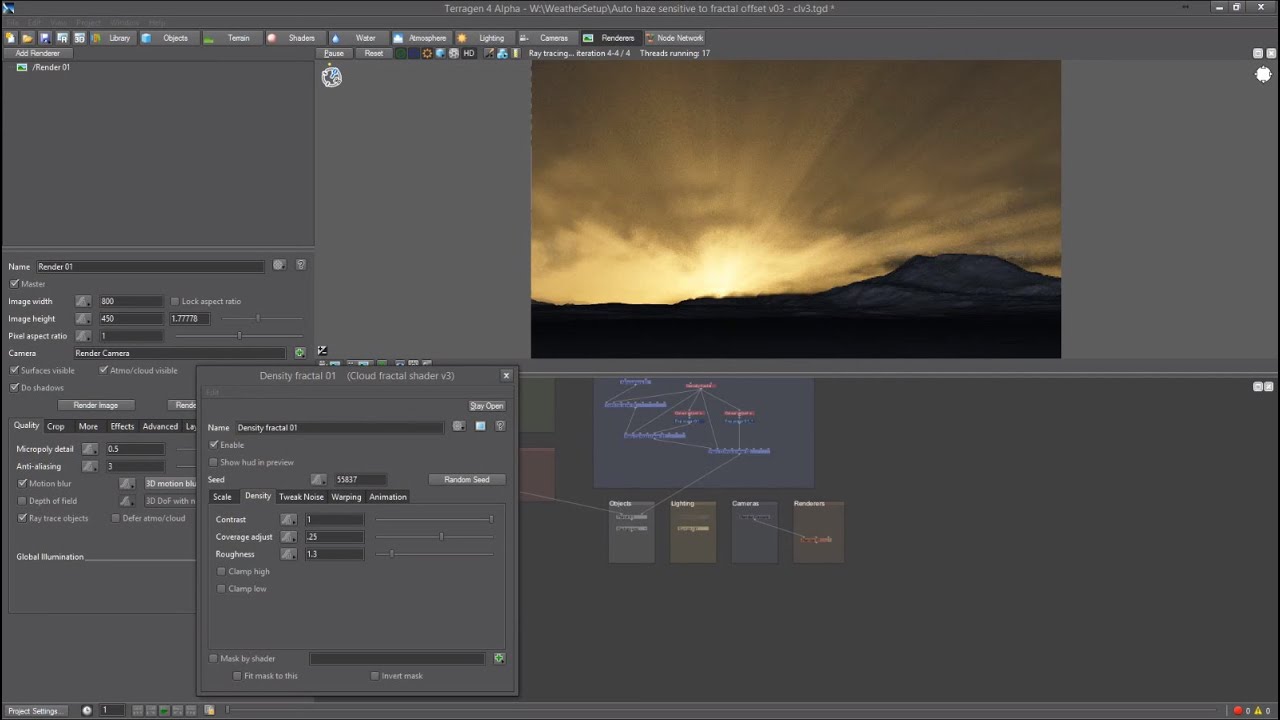 Terragen 4 - Ray Traced Preview Part 2