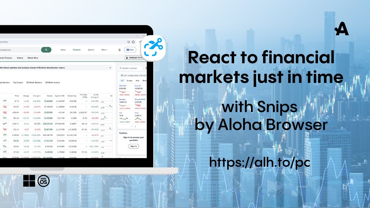Real-Time Price Tracking for Traders 💹 | Aloha Browser&rsquo;s Snips Are a Game Changer
