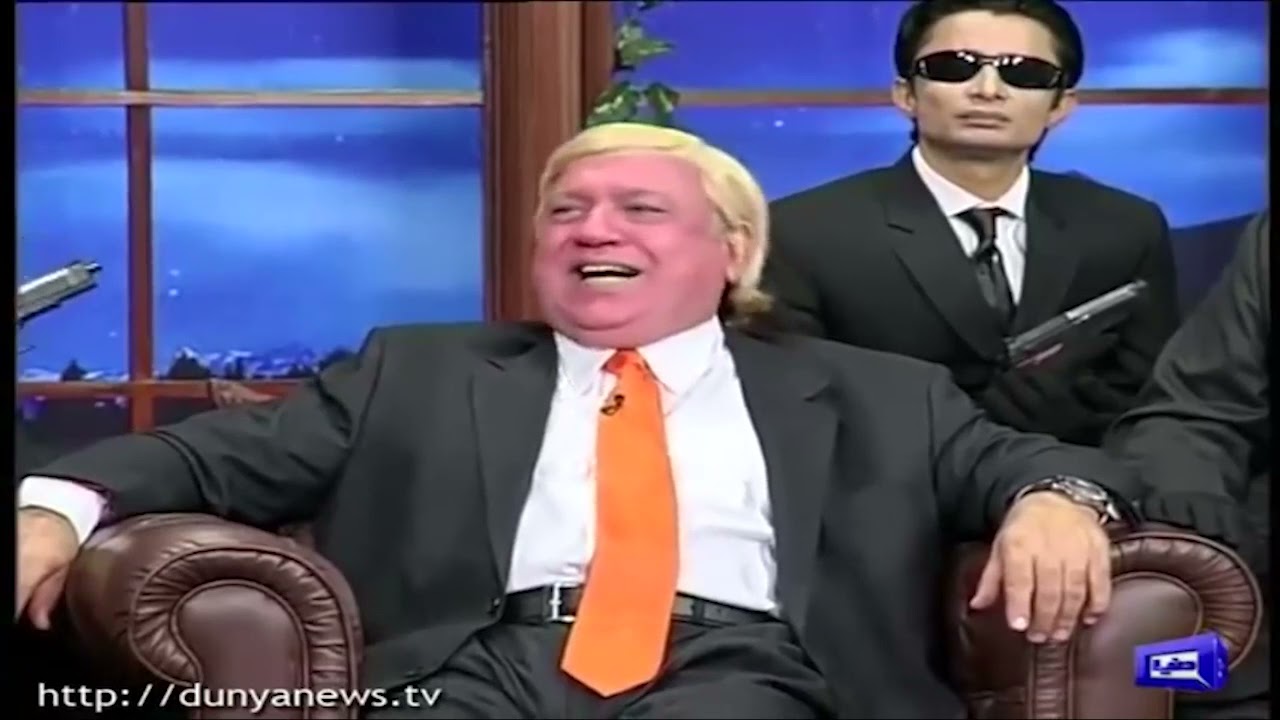 Azizi as Donald Trump Best Performance Ever | Best of Hasb e Haal