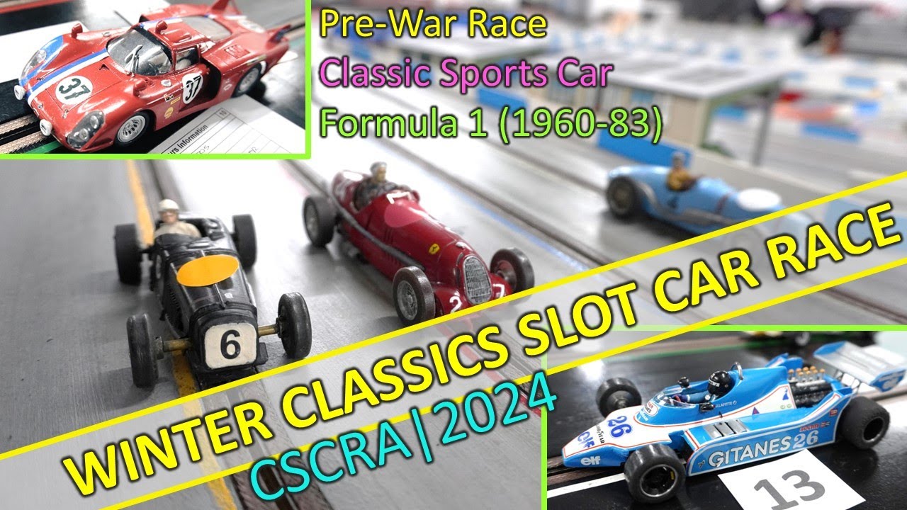 Race to Victory: Classic Slot Car Racing in Winter Classics 2024 #slotcar  #slotcarracing