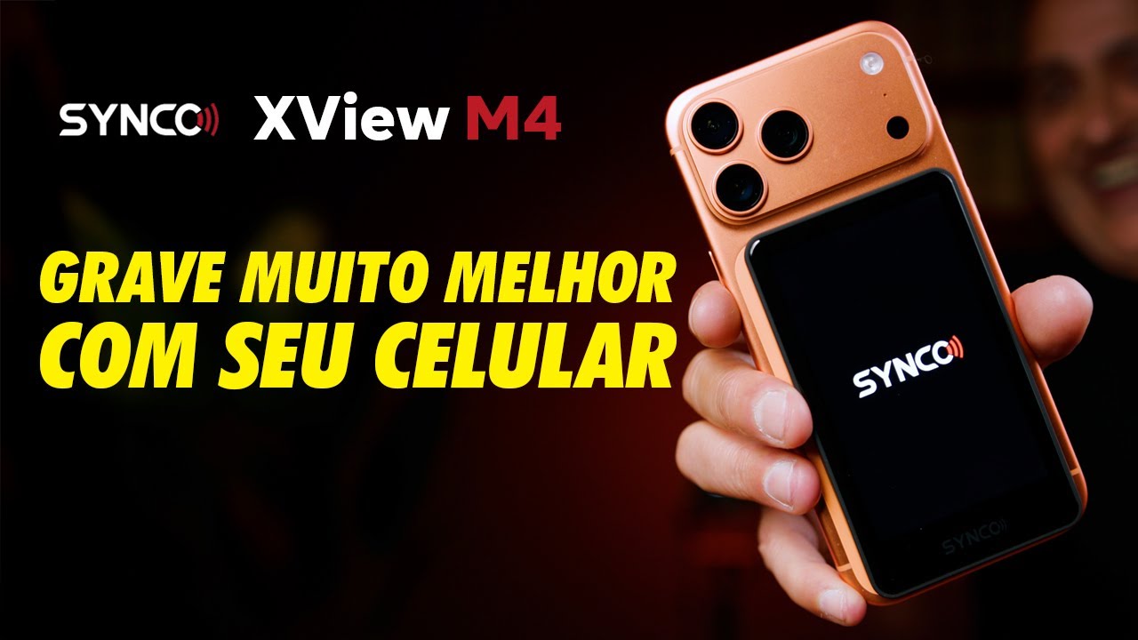 O MELHOR acessório pra GRAVAR com CELULAR e voar de DRONE — SYNCO XView M4