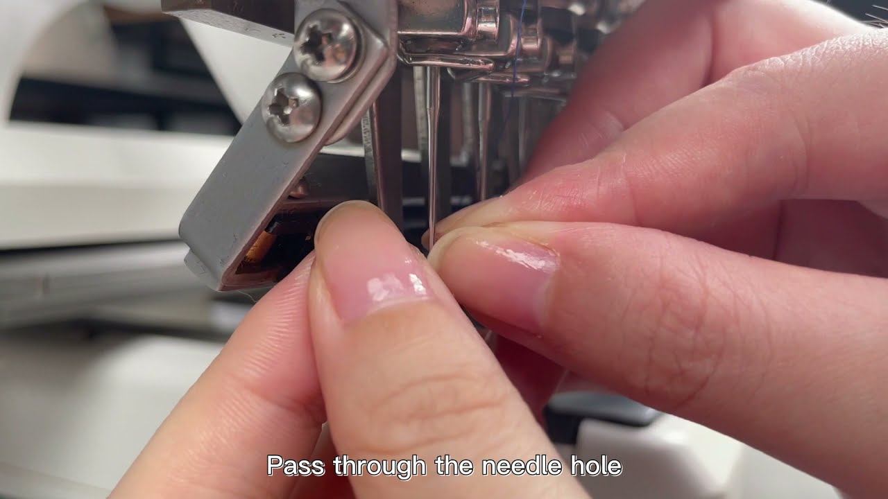 Promaker idea-x 12 needle system: Threading the system