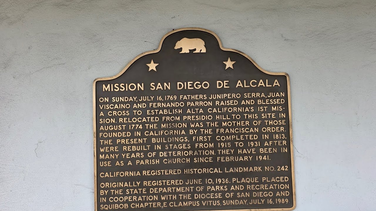 Let's visit the 1st California Mission