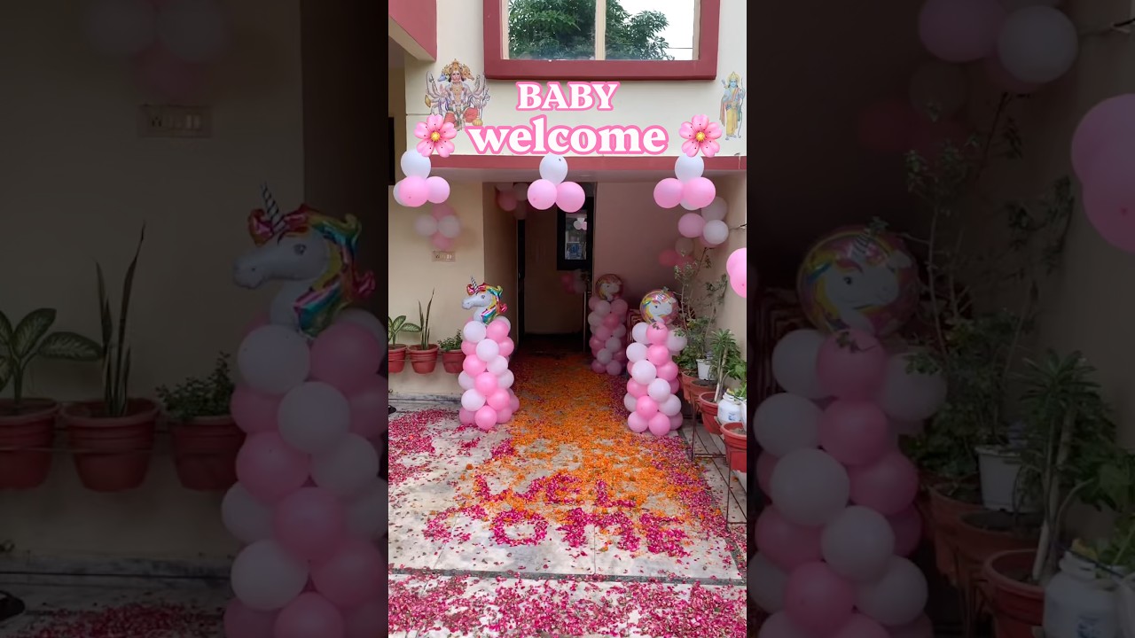 7 August 2026🌸 #love #babygirl #balloon #balloondecoration #babywelcomedecoration #birthday